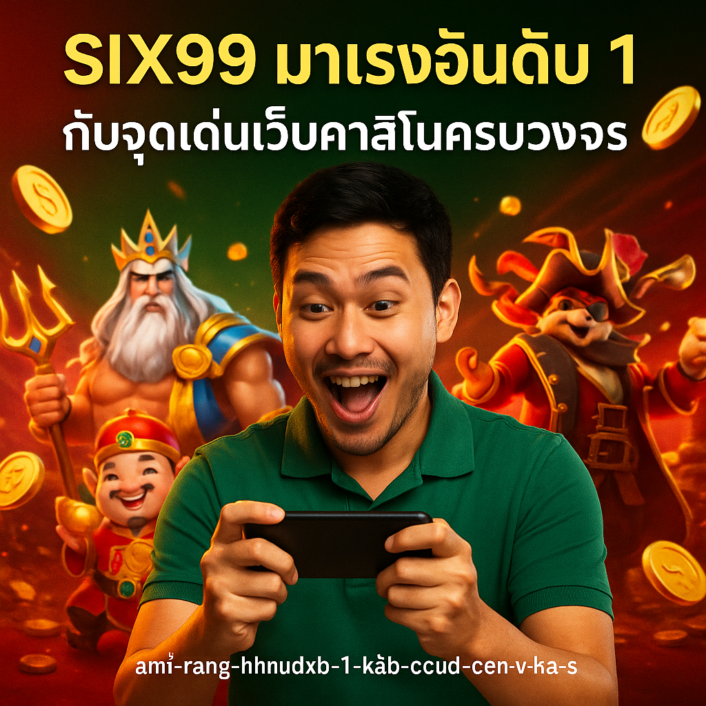 SIX99 มาแรงอันดับ 1 กับจุดเด่นเว็บคาสิโนครบวงจร