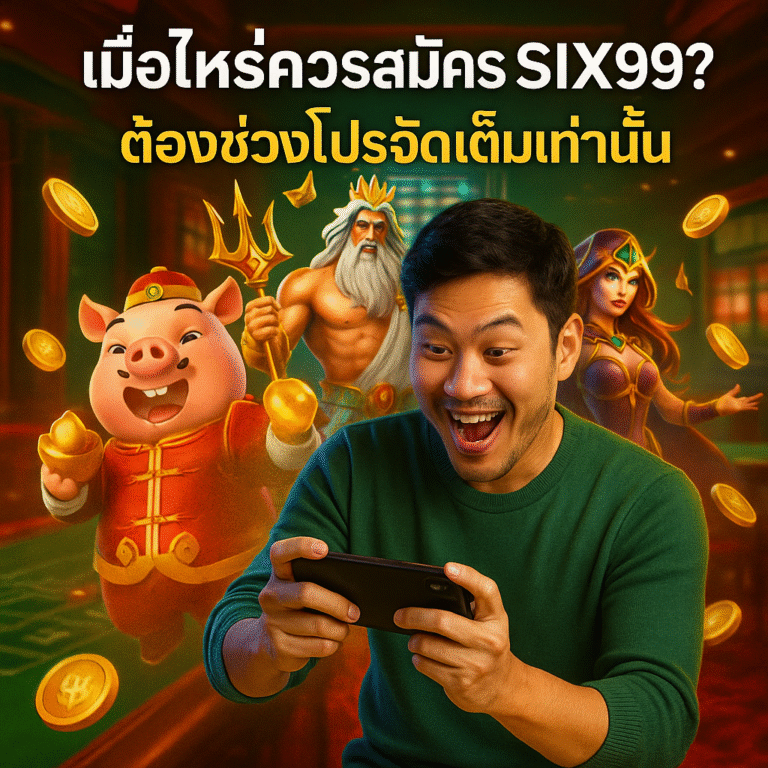 เมื่อไหร่ควรสมัคร SIX99? ต้องช่วงโปรจัดเต็มเท่านั้น