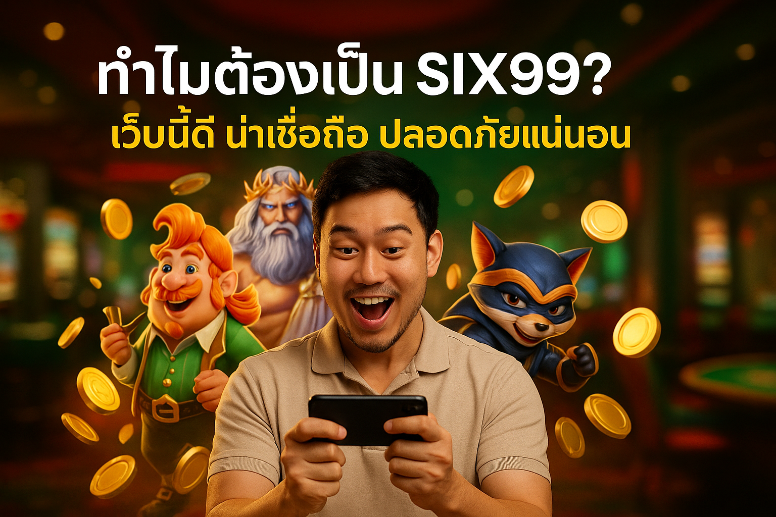 ทำไมต้องเป็น SIX99? เว็บนี้ดี น่าเชื่อถือ ปลอดภัยแน่นอน