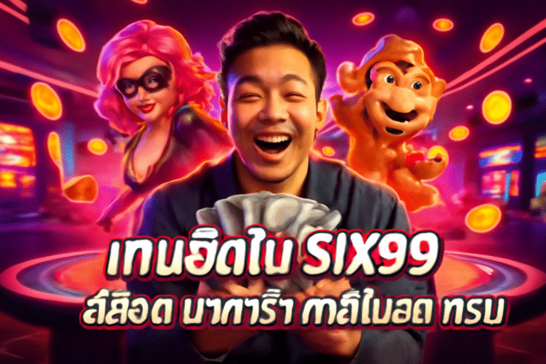 เกมฮิตใน SIX99 สล็อต บาคาร่า คาสิโนสด ครบ